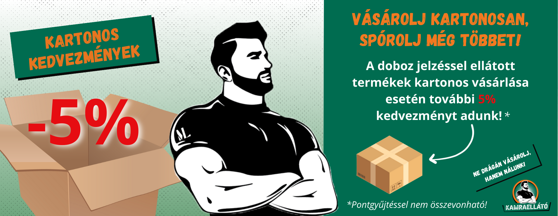 Gyűjtőkartonos mennyiségi kedvezmény -5%