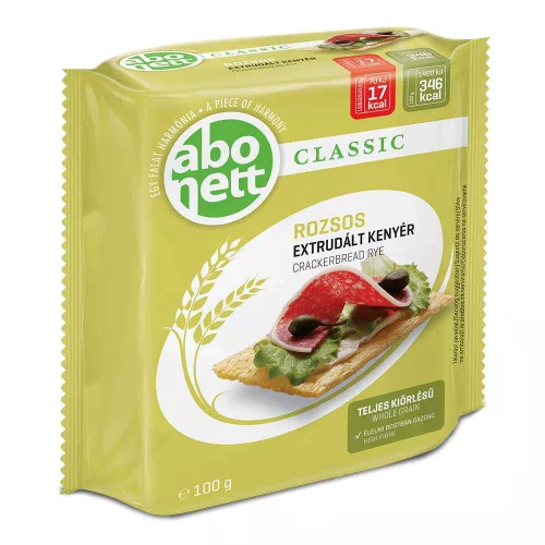 Abonett teljes kiőrlésű extrudált kenyér rozsos - 100g