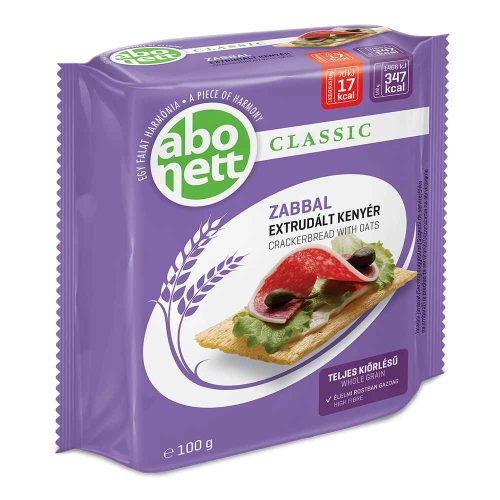 Abonett teljes kiőrlésű extrudált kenyér zabbal - 100g