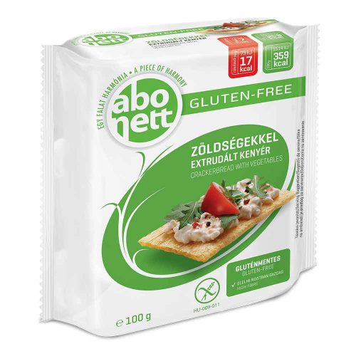 Abonett extrudált kenyér zöldségekkel (gluténmentes) - 100g