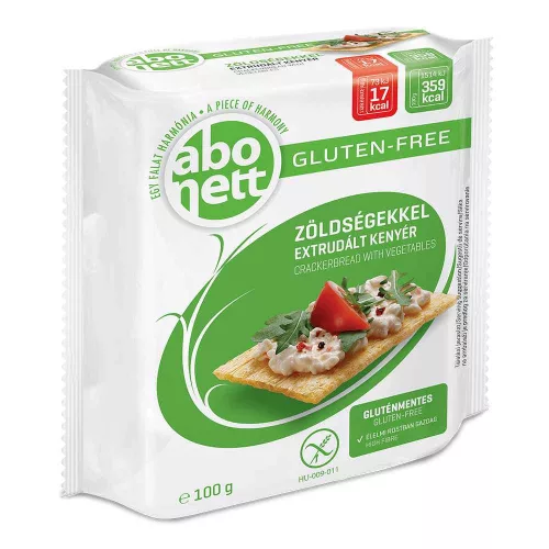 Abonett extrudált kenyér zöldségekkel (gluténmentes) - 100g