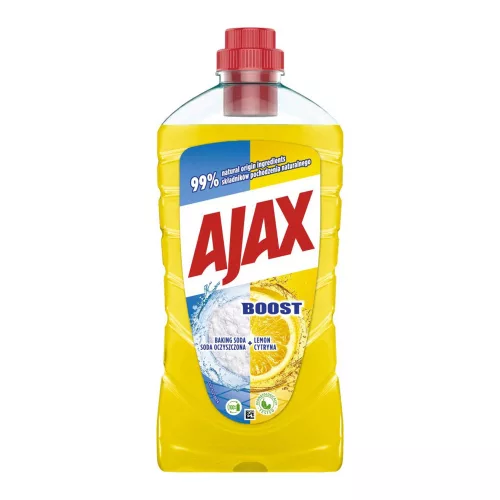 Ajax általános tisztítószer boost lemon - 1000ml