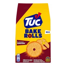 TUC Bake Rolls bacon ízű kétszersült - 80g