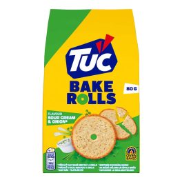 TUC Bake Rolls hagymás-tejfölös ízű kétszersült - 80g