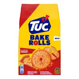 TUC Bake Rolls pizzaízű kétszersült - 80g
