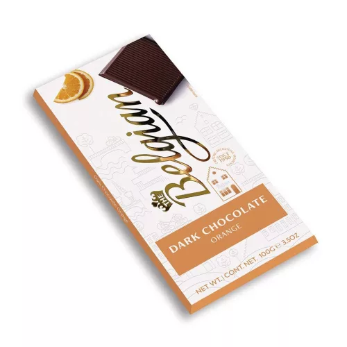 Belgian táblás narancsos étcsokoládé - 100g