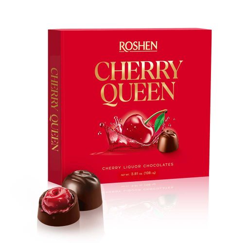 Cherry Queen étcsokoládés alkoholos-meggyes bonbon - 108g