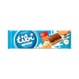   Tibi táblás tejcsokoládé mogyorókrém töltelékkel és keksszel - 290g