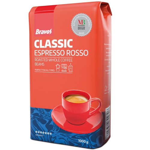 Bravos classic espresso rosso - 1000g szemes