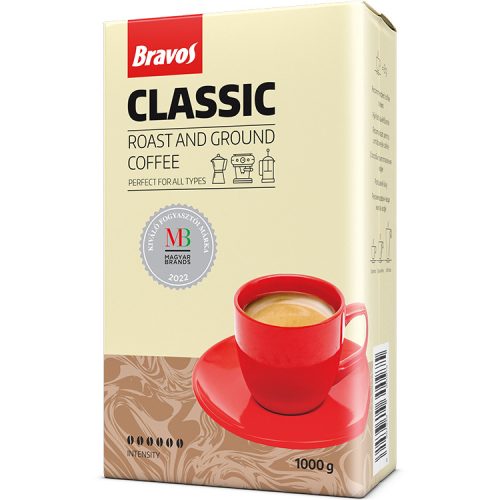 Bravos classic őrölt kávé 100% robusta - 1000g