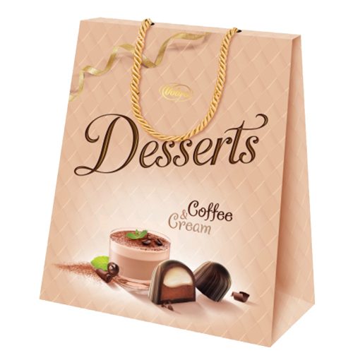 Vobro Coffee&Cream töltött étcsokoládé desszert táska  - 197g