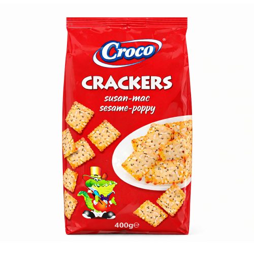 Croco kréker Szezámos-mákos-sós - 400g 