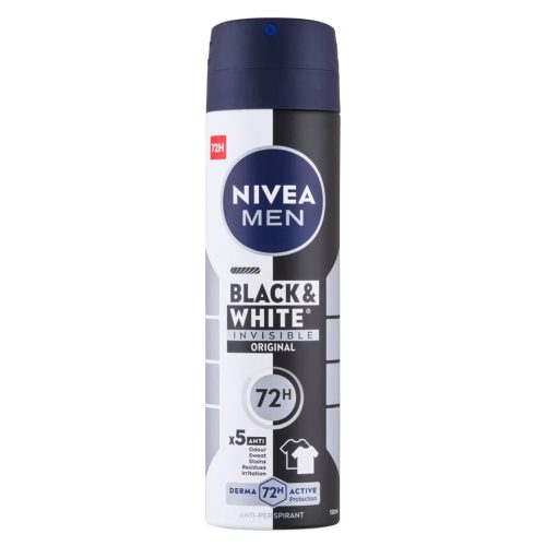 Nivea Black&White férfi deo spray Invisible Original - 150ml