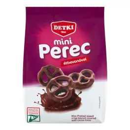 Detki mini perec kakaós étbevonóval mártott - 160g