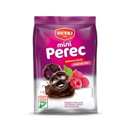   Detki mini málnás ízű perec étbevonóval mártott - 160g