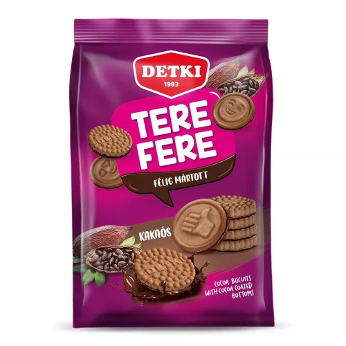Detki Tere-fere kakaós keksz félig mártott - 150g