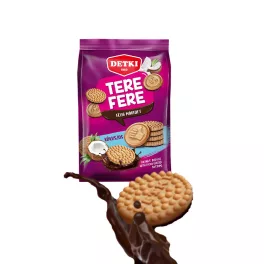 Detki Tere-fere kókuszos keksz félig mártott - 150g