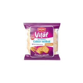   Detki Vitál CukorStop háztartási keksz, hozzáadott cukor nélkül, korpás - 180g