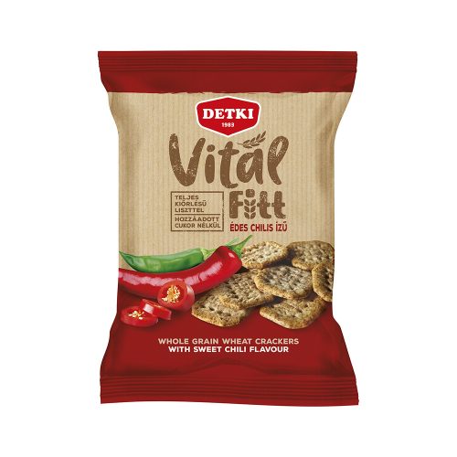 Detki VitálFitt édes chilis teljes kiőrlésű kréker - 100 g
