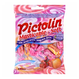   Pictolin cukormentes puhakaramella gyümölcs-tejszín ízű - 65 g