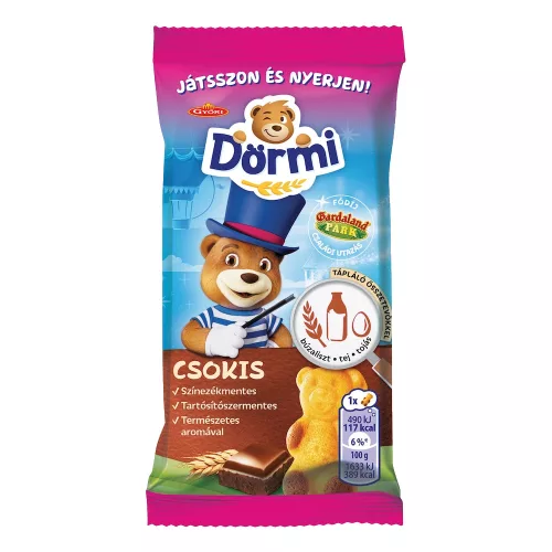 Dörmi csokoládés krémmel töltött puha piskóta - 30g