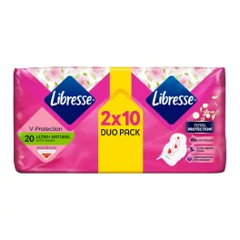   Libresse Aloe&Camomile Ultra Wings Normal DUO egészségügyi betét - 2x10 db