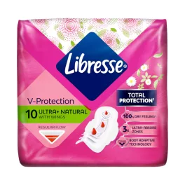   Libresse Aloe&Camomile Ultra Wings Normal egészségügyi betét - 10 db