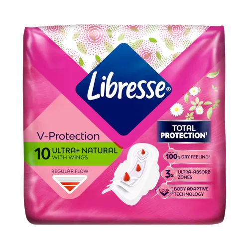 Libresse Aloe&Camomile Ultra Wings Normal egészségügyi betét - 10 db