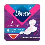 Libresse Ultra Goodnight Large Wings egészségügyi betét - 8db