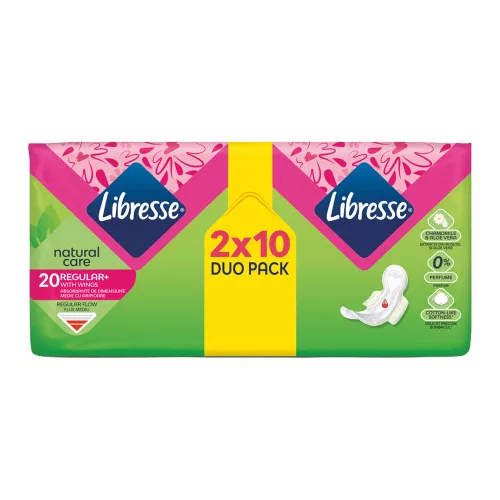 Libresse Natural Care Ultra Normal DUO egészségügyi betét - 2x10 db