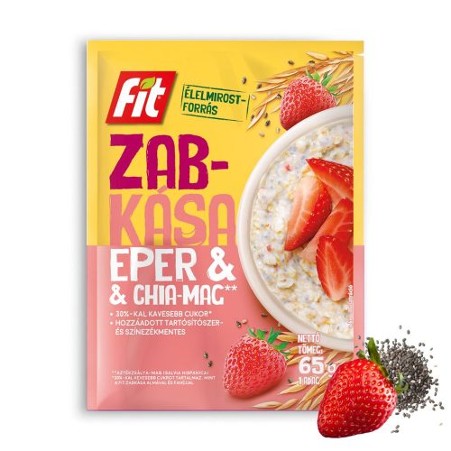 Fit zabkása chia mag-eper - 65g