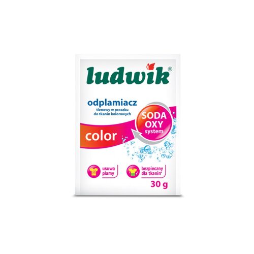 Ludwik folteltávolító por, tasakos színes ruhákhoz - 30 g