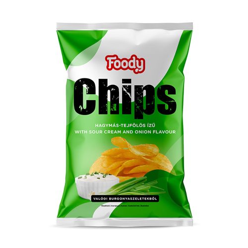 Foody chips hagymás-tejfölös - 75g