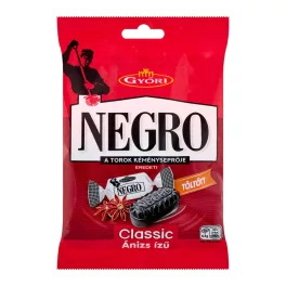   Győri Negro Classic mentol-ánizs ízű töltött keménycukorka - 63g