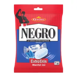 Győri Negro extra erős töltetlen keménycukorka - 63g