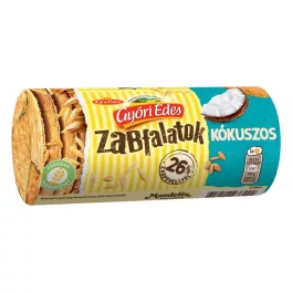   Győri Édes Zabfalatok kókuszos, zabpelyhes, omlós keksz - 188g