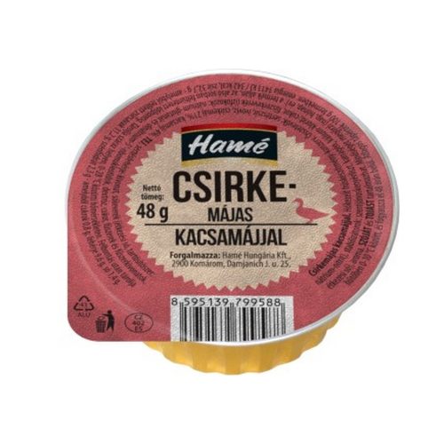 Hamé csirkemájas kacsamájjal - 48g