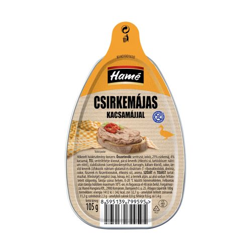 Hamé csirkemájas kacsamájjal - 105g