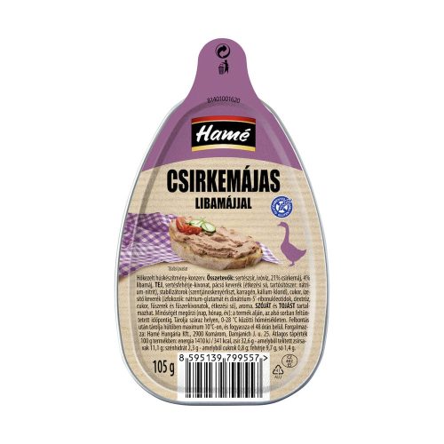 Hamé csirkemájas libamájjal - 105g