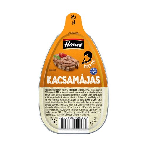Hamé kacsamájas - 105g