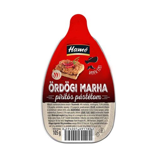 Hamé pástétom ördögi marha pirítós 105g