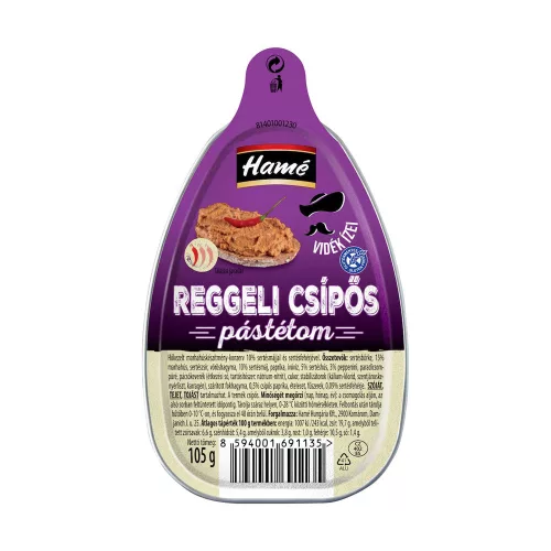 Hamé pástétom reggeli csípős 105g