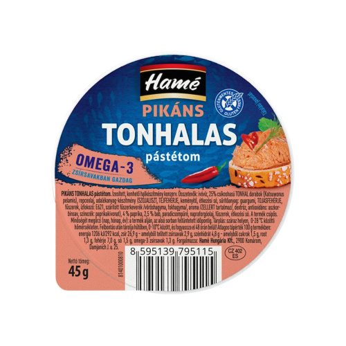 Hamé tonhalas krém pikáns - 45g
