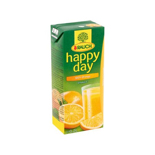 Happy Day Narancs ízű gyümölcslé 100% - 200ml