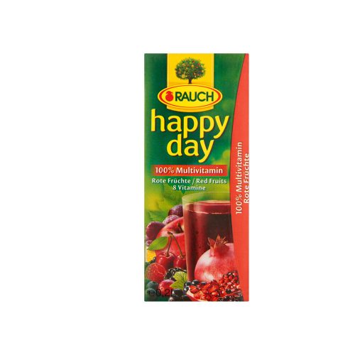 Happy Day Piros Multivitamin gyümölcslé 100% - 200ml