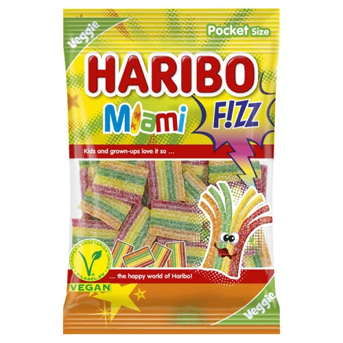 Haribo Miami Fizzvgumicukor - 85g