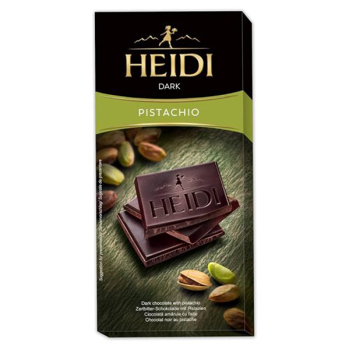 Heidi táblás étcsokoládé pisztáciás - 80g