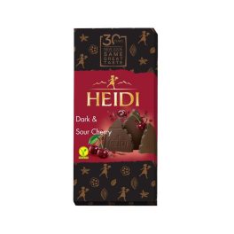 Heidi táblás csokoldádé dark sour cherry - 80g