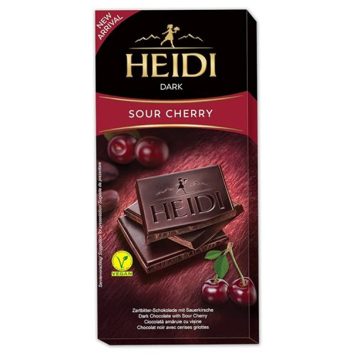 Heidi táblás csokoldádé dark sour cherry - 80g