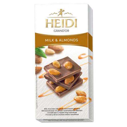 Heidi táblás tejcsokoládé egészmandula - 100g